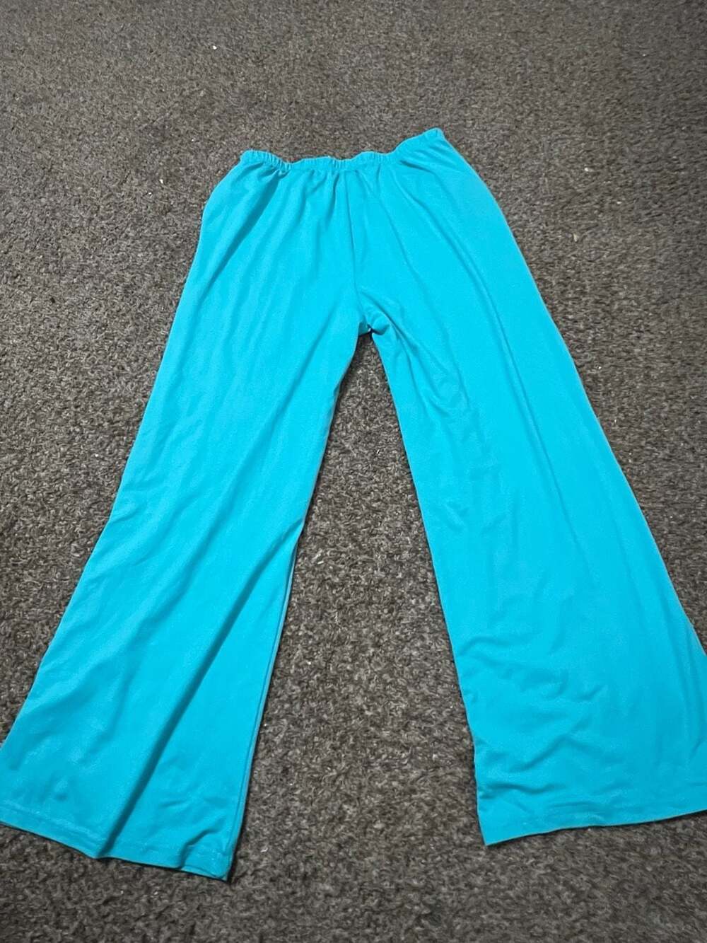 MINTREUS Teal Wide Leg Palazzo Yoga Pants